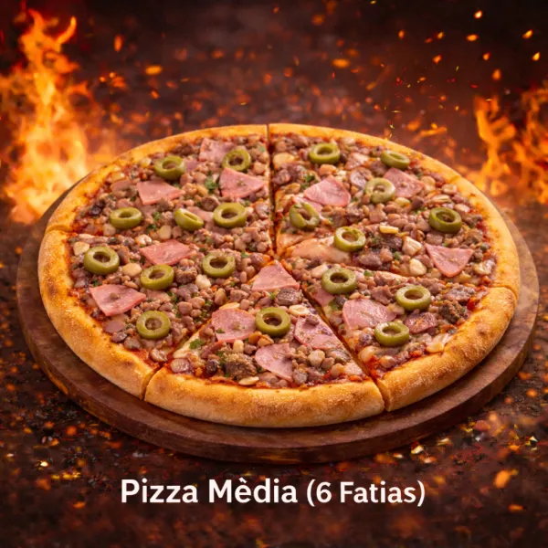 Pizza Média ( 6 Fatias )